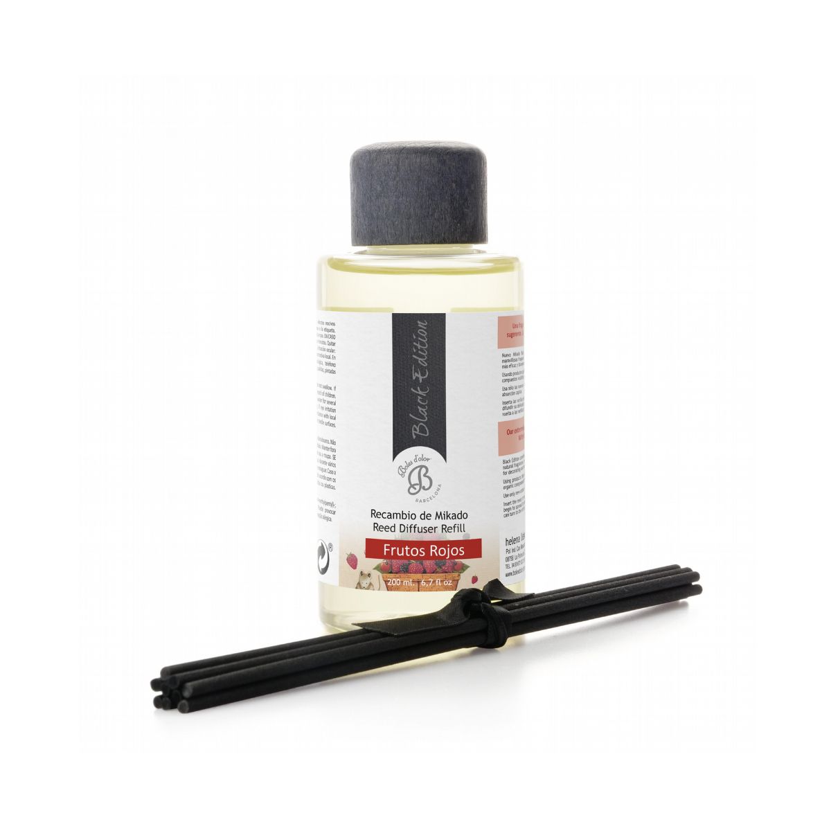 Recarga Mikado Black Edition Frutos Vermelhos 200ml Boles d'olor