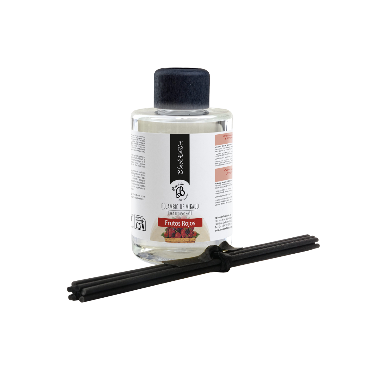 Recarga Mikado Black Edition Frutos Vermelhos 300ml Boles d'olor