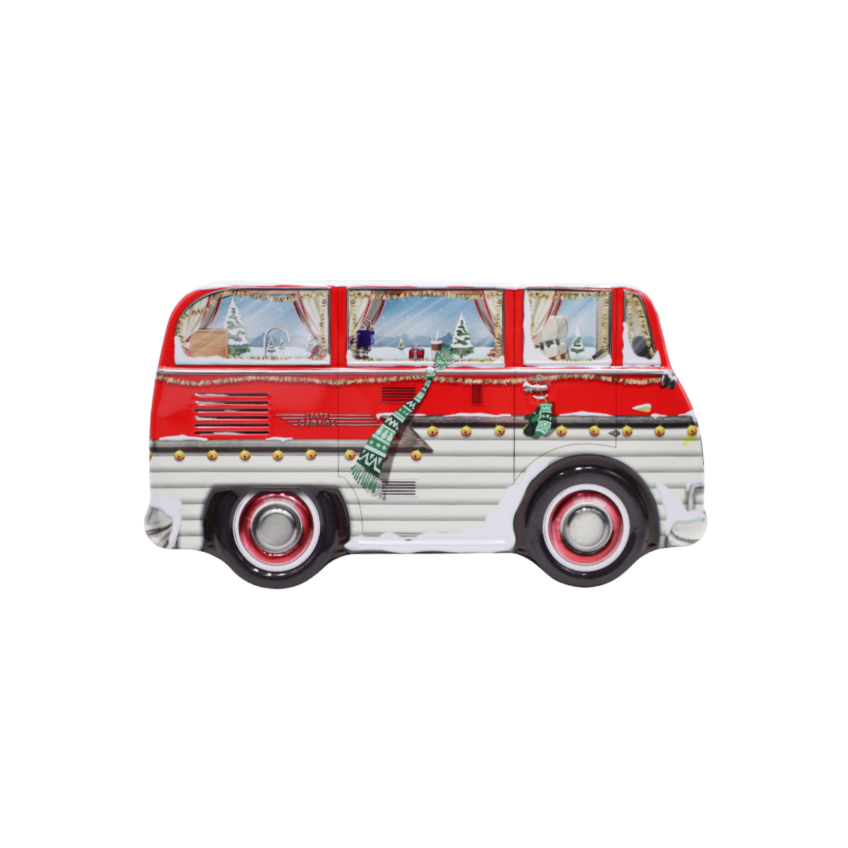 Mini Caravan Christmas tin
