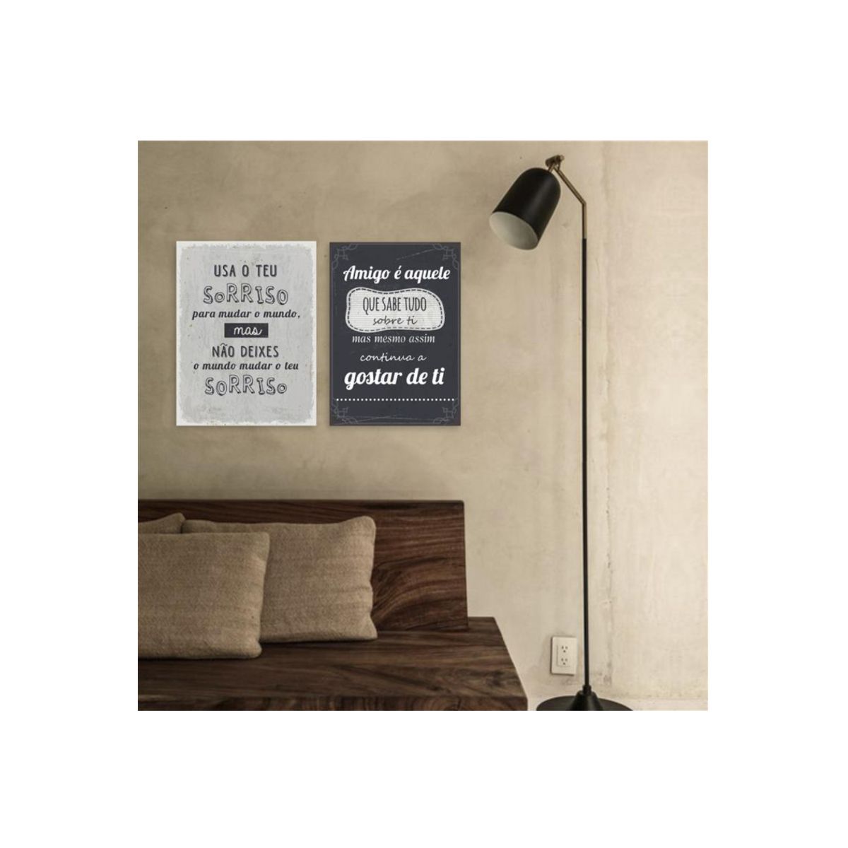 Placa de Parede "Usa o teu sorriso..."