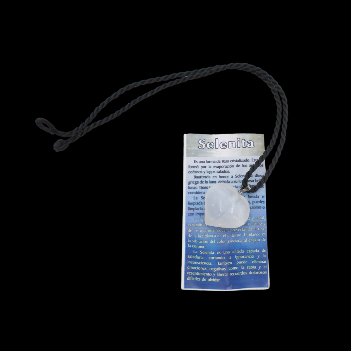 Selenite Heart Necklace