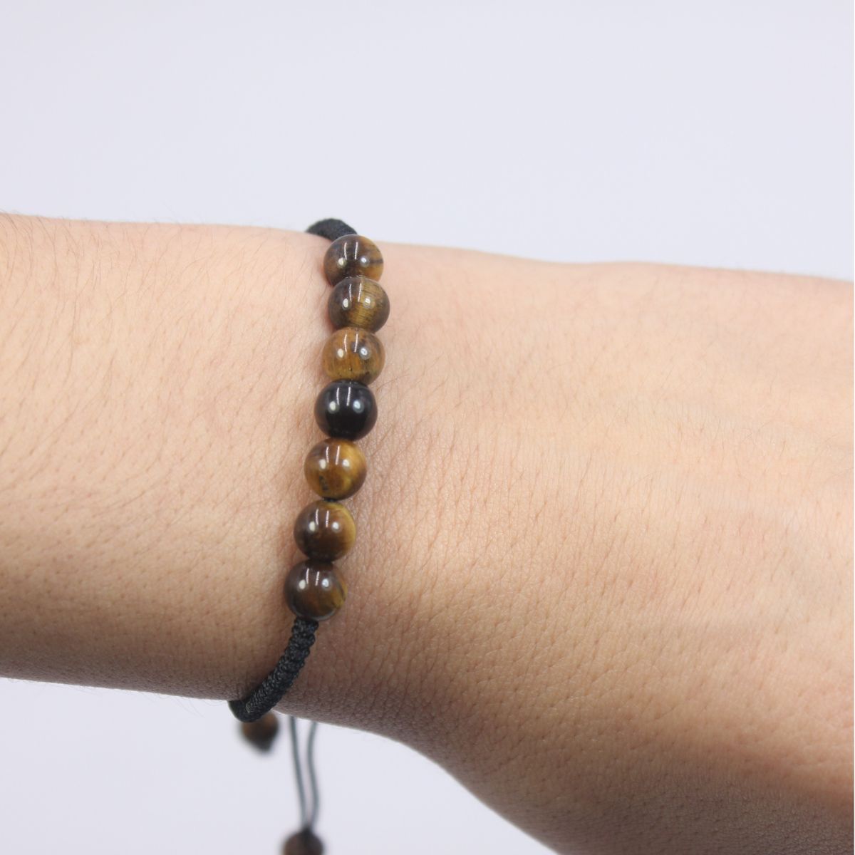 Pulseira Olho de Tigre 7 Bolas 6mm