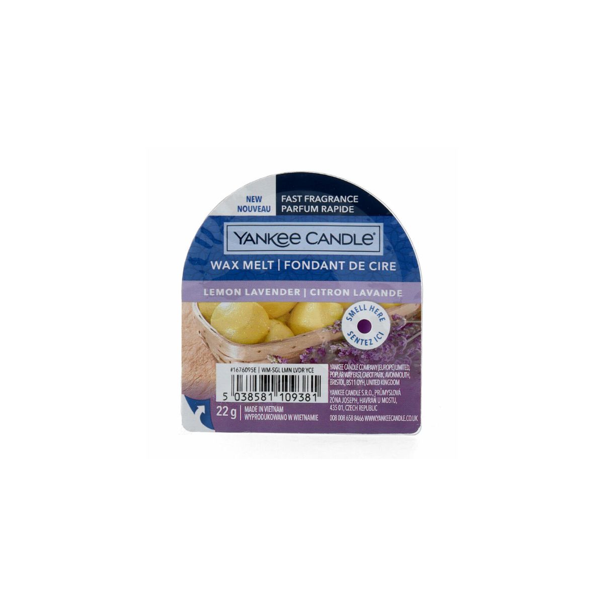 Yankee Candle Lemon Lavender Wax Melt - Scented Wax