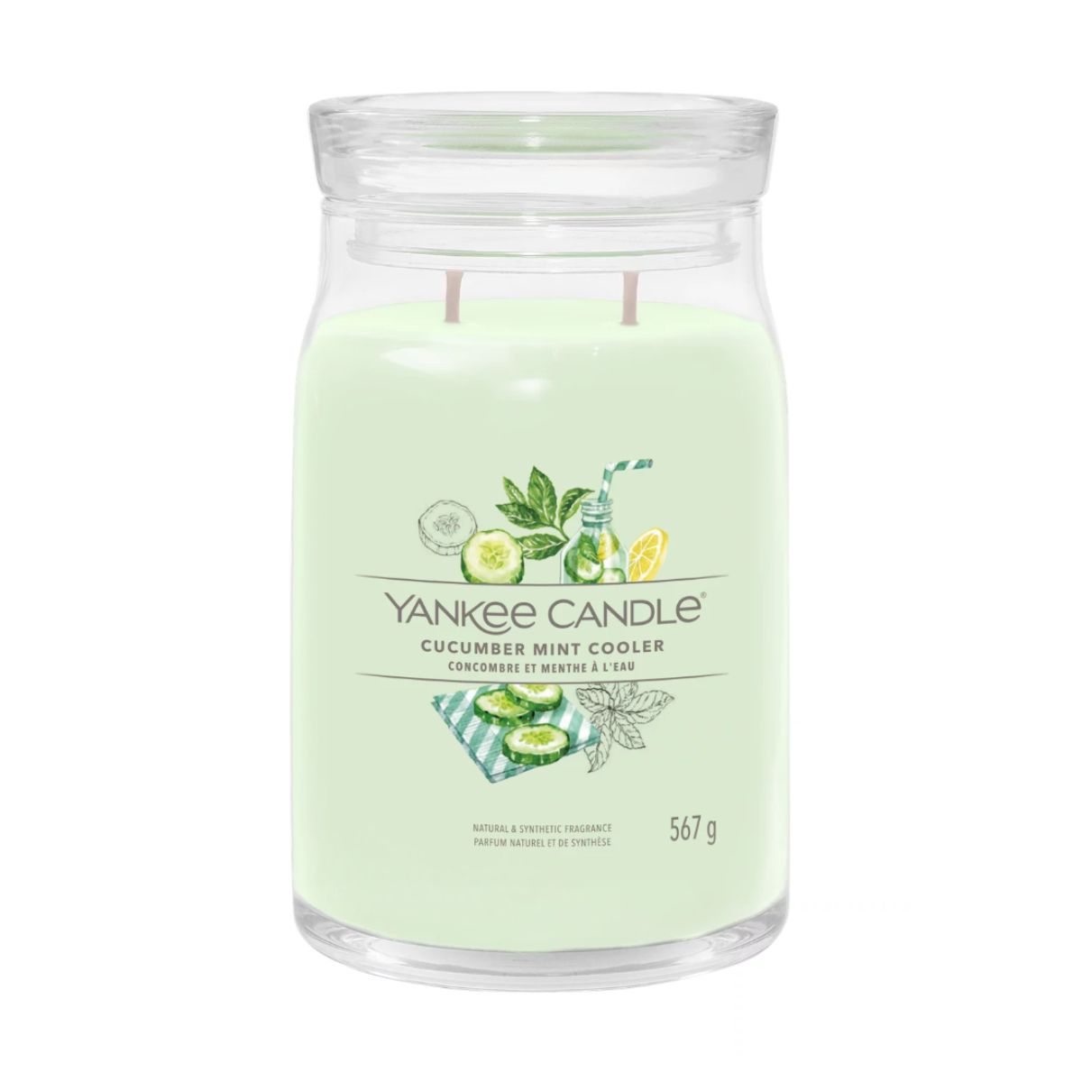 Vela Enfriador De Menta Y Pepino Yankee Candle