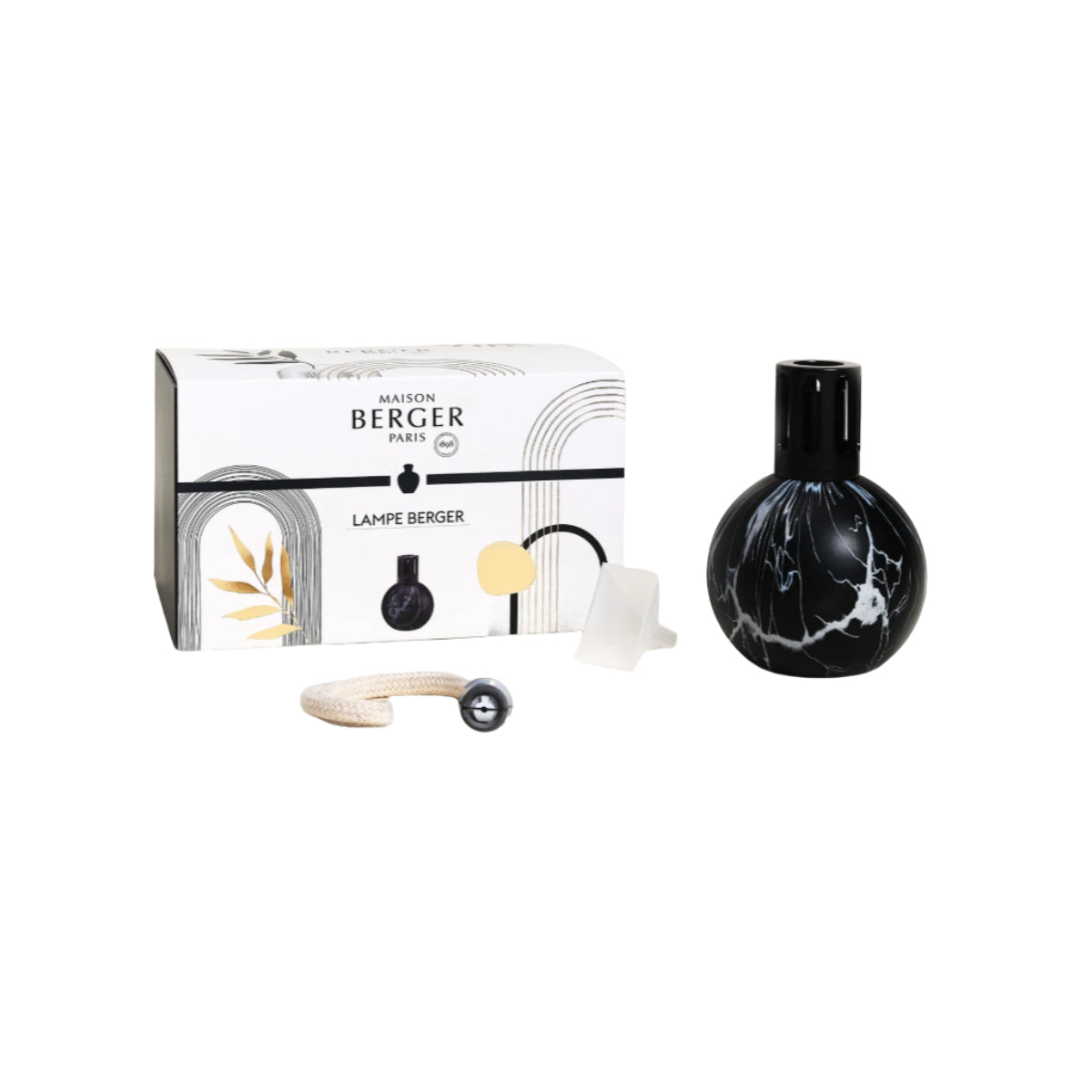 Lâmpada Catalítica Marble Preta Maison Berger