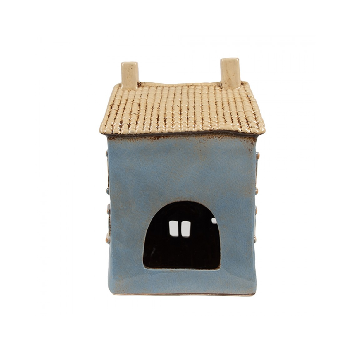 Porta-Vela Casa Azul/Bege Clayre & Eef