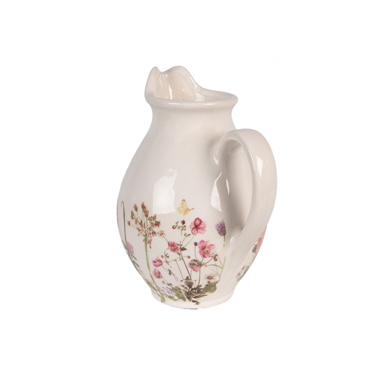 Jarra Cerâmica Flores