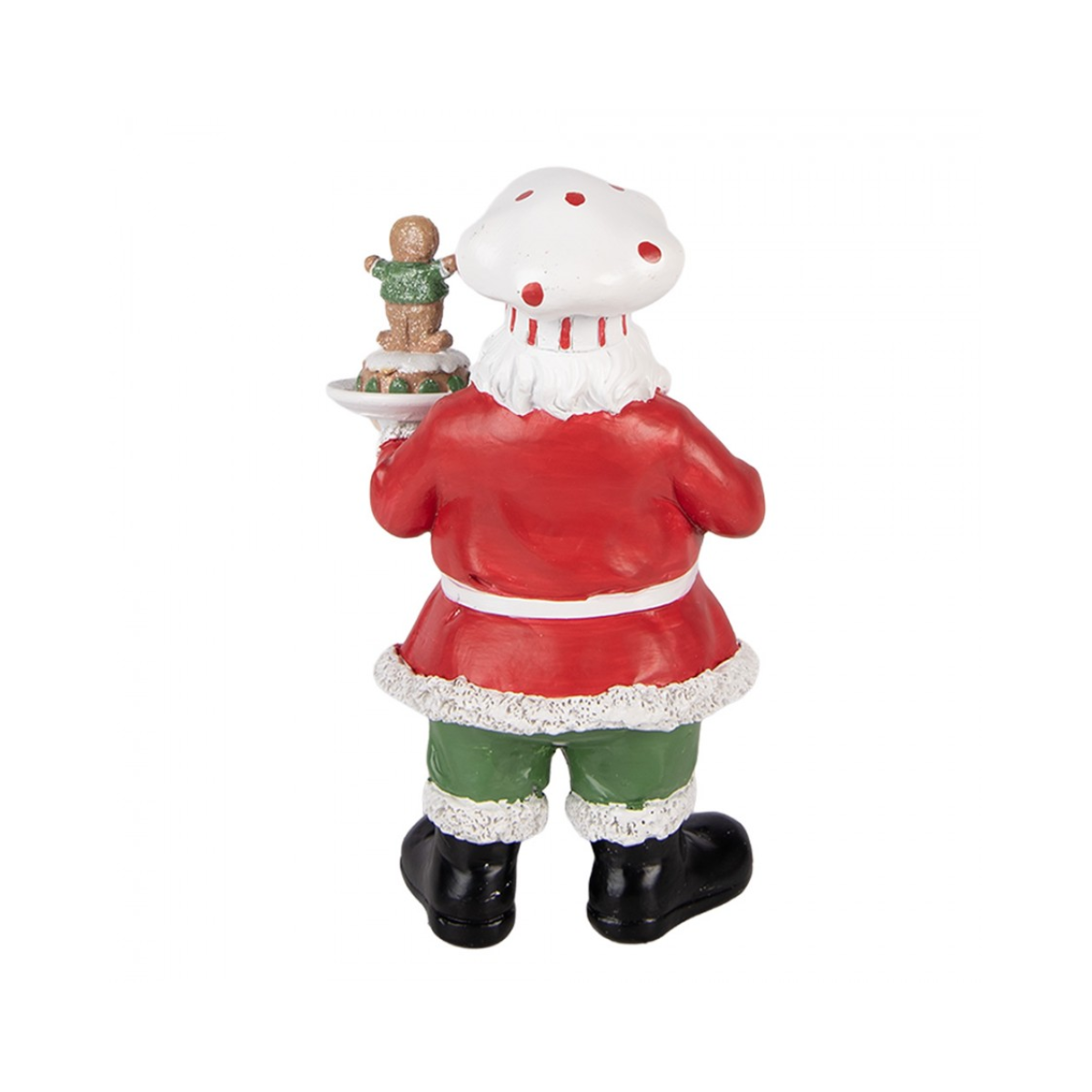 Pai Natal com Boneco de Gengibre 16cm Clayre & Eef