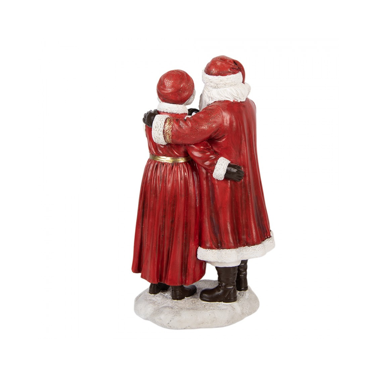 Casal Pai Natal 23cm Clayre & Eef