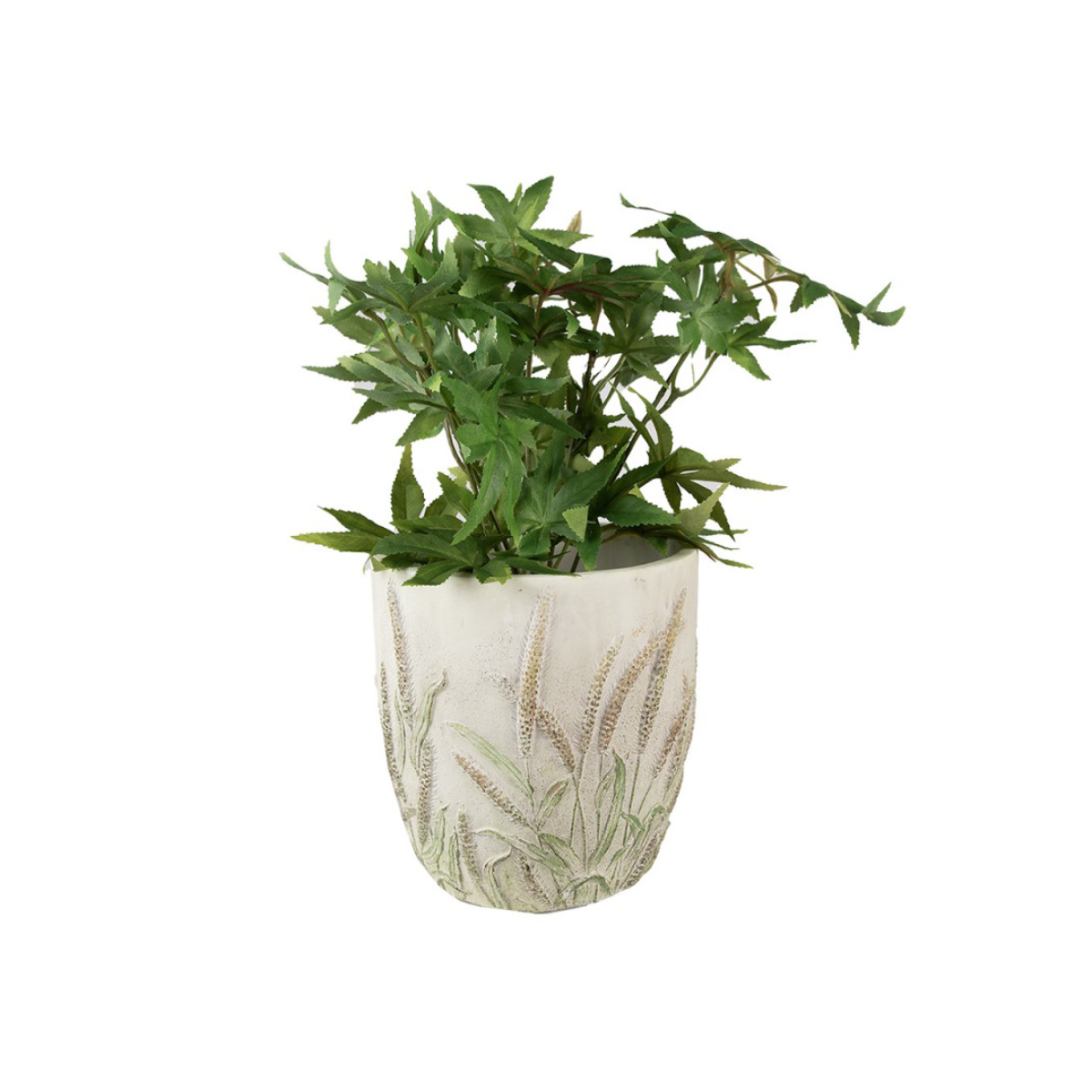 Jarrón de cara de plata