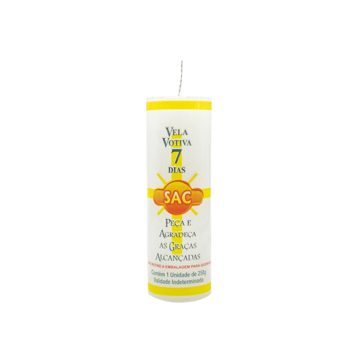Vela 7 Dias Branco