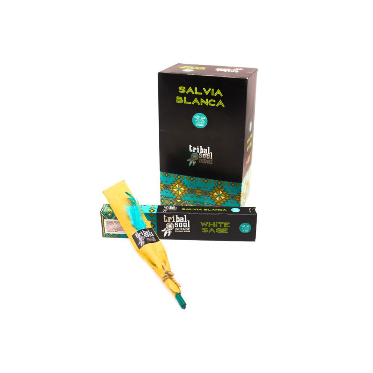 Incienso de alma tribal de salvia blanca
