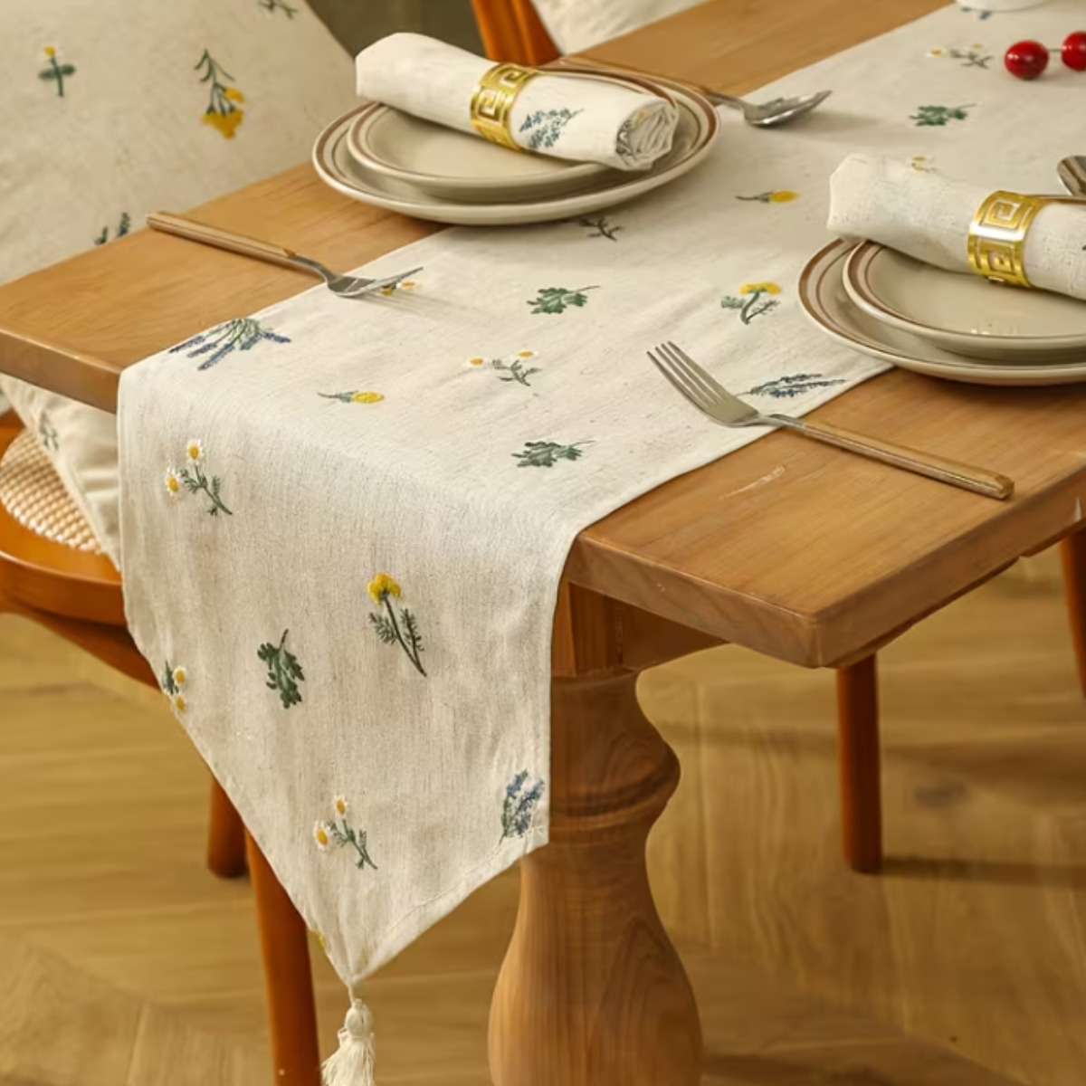 Caminho de Mesa com Flores