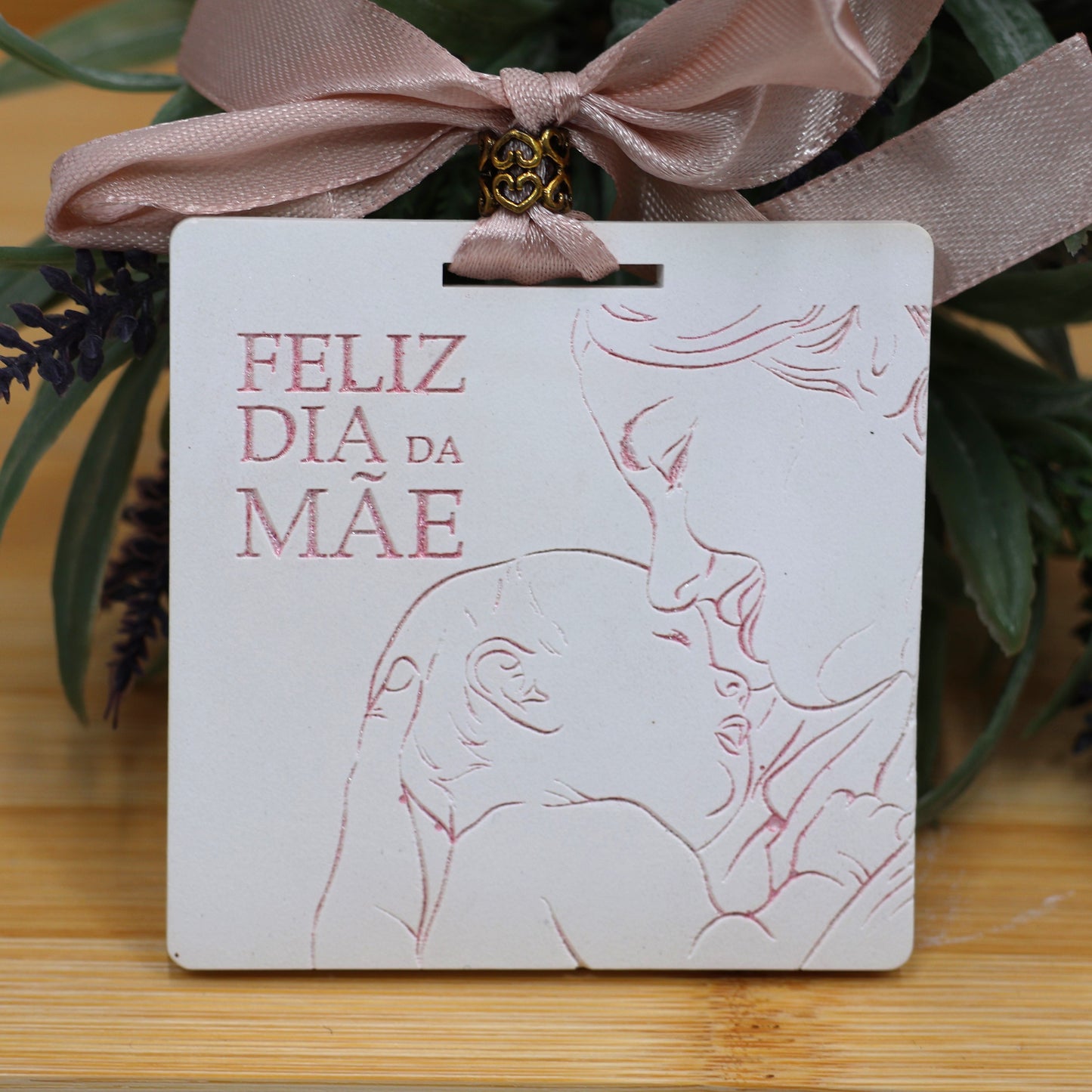 Gesso Perfumado Medalha "Feliz Dia da Mãe"