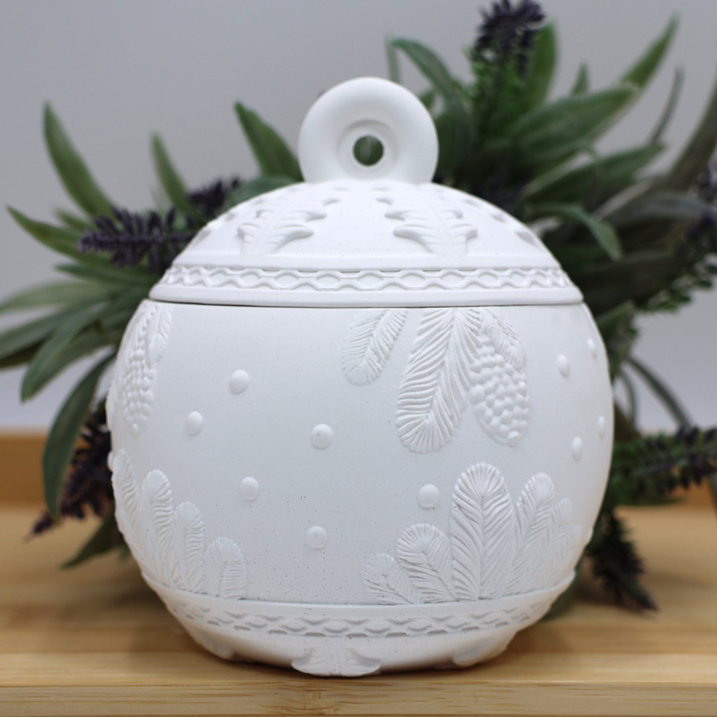 Gesso Perfumado Bola de Natal Branca