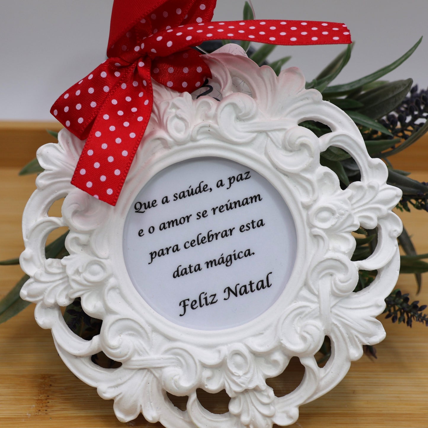 Gesso Perfumado Moldura "Que a Saúde..."