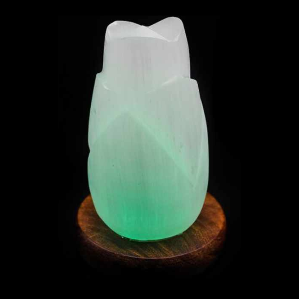 Candeeiro Selenite Flor de Lótus 10cm