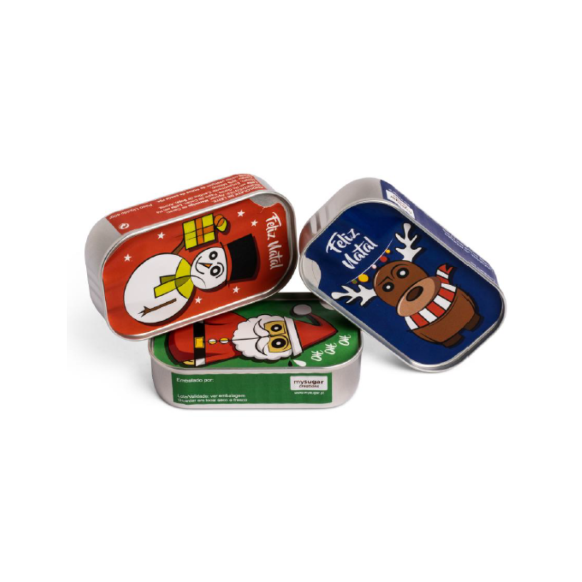 Lata Natal Sardinhas de Chocolate