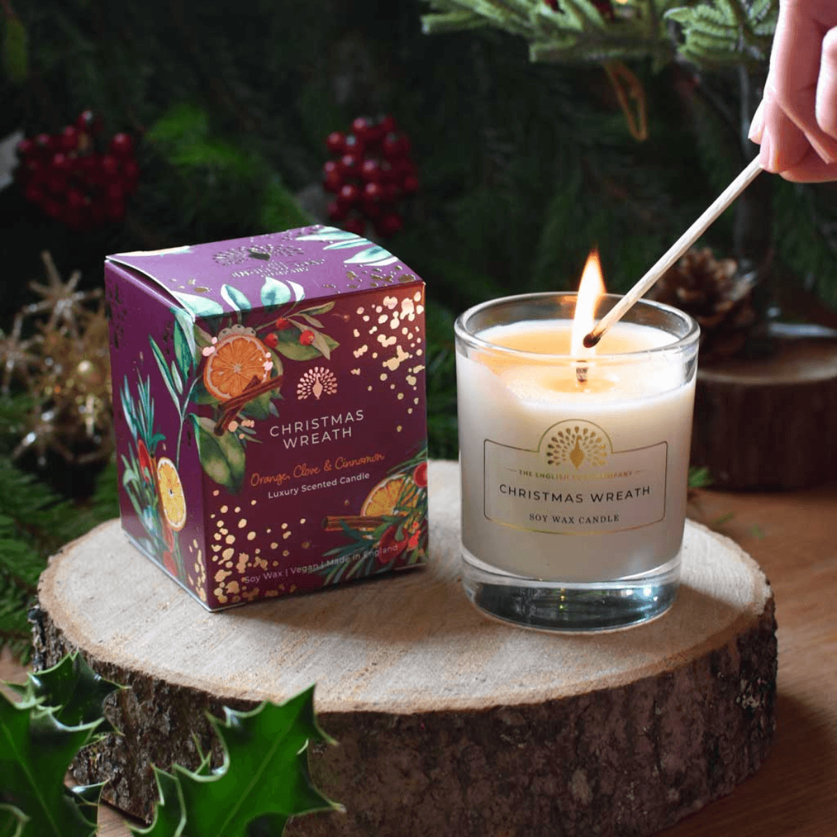 Vela Natal Christmas Wreath The English Soap