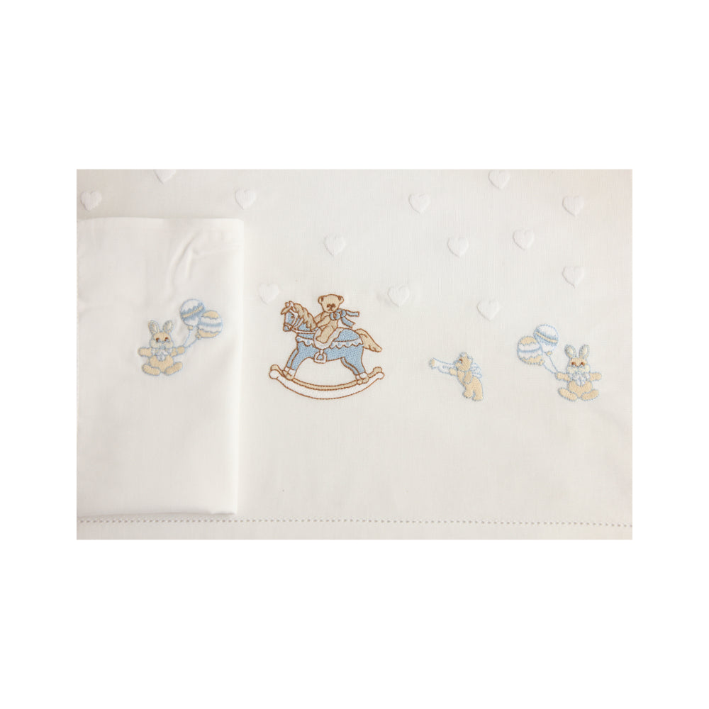 Jogo Cama Cavalinho com Bonecos Azuis