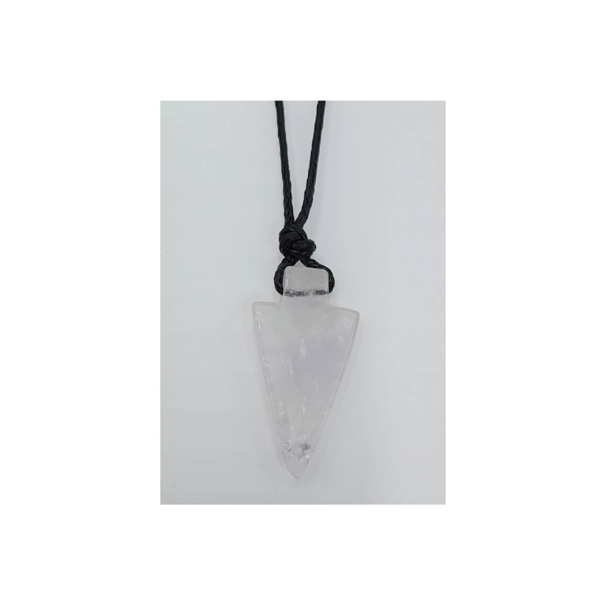 Colar com Pendente Ponta Flecha Ametista Ajustável