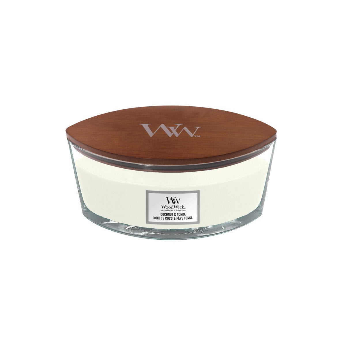 Vela Elipse Coconut & Tonka Woodwick
