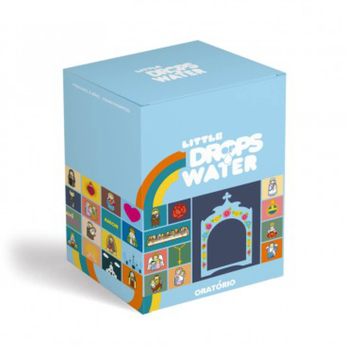 Oratório Azul com Flores Little Drops of Water