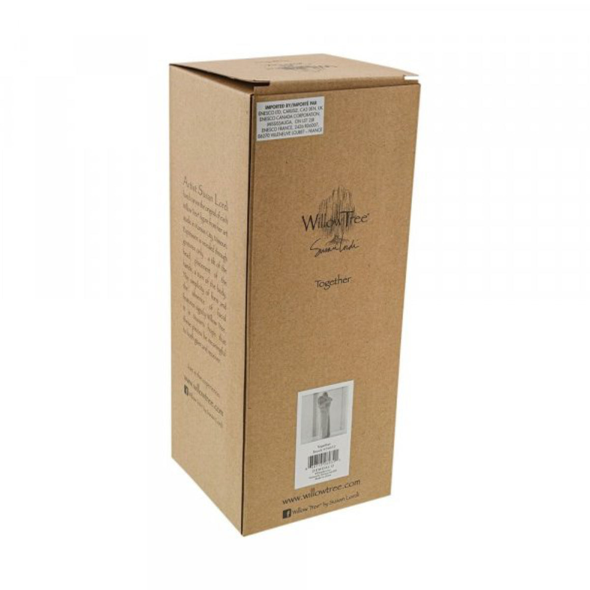 Willow Tree é uma linha íntima de estatuetas criada pela artista Susan Lordi representativas de: amor, proximidade, cura, coragem, esperança, família entre outras emoções que encontramos na vida. Envolvida numa caixa com a mensagem: 'Para aqueles que encontraram o seu verdadeiro parceiro no amor e na vida'.