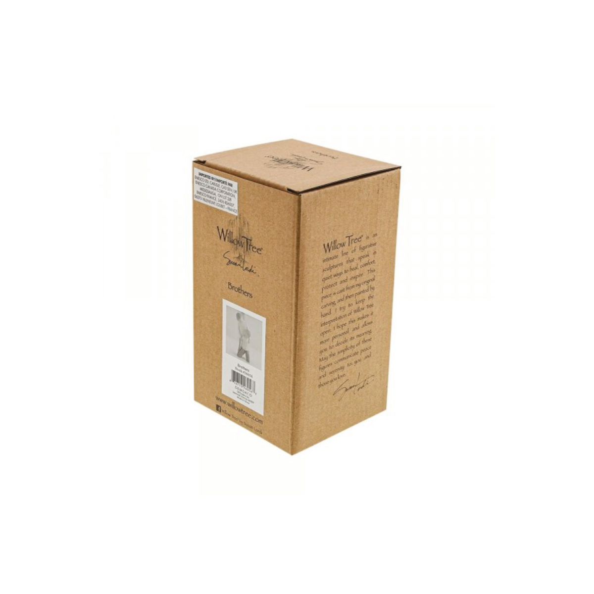 Willow Tree é uma linha íntima de estatuetas criada pela artista Susan Lordi representativas de: amor, proximidade, cura, coragem, esperança, família entre outras emoções que encontramos na vida. Envolvida numa caixa com a mensagem: 'Forjar um vínculo que dura a vida inteira'.