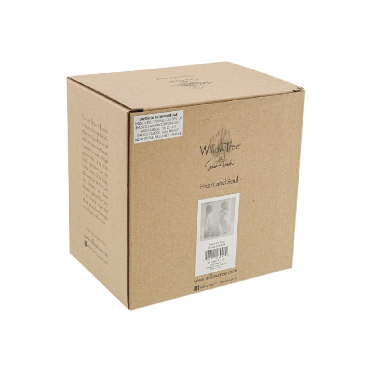 Willow Tree é uma linha íntima de estatuetas criada pela artista Susan Lordi representativas de: amor, proximidade, cura, coragem, esperança, família entre outras emoções que encontramos na vida. Envolvida numa caixa com a mensagem: 'Corações abertos, partilha de almas, amigos de confiança'.