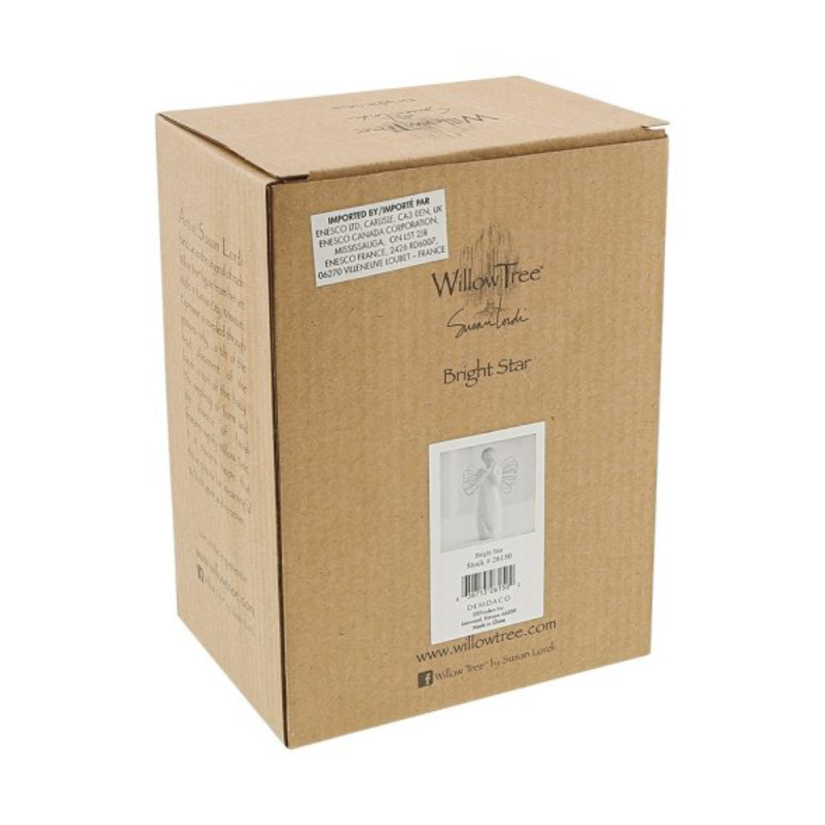 Willow Tree é uma linha íntima de estatuetas criada pela artista Susan Lordi representativas de: amor, proximidade, cura, coragem, esperança, família entre outras emoções que encontramos na vida. Envolvida numa caixa com a mensagem: 'A refletir uma luz de dentro.'.