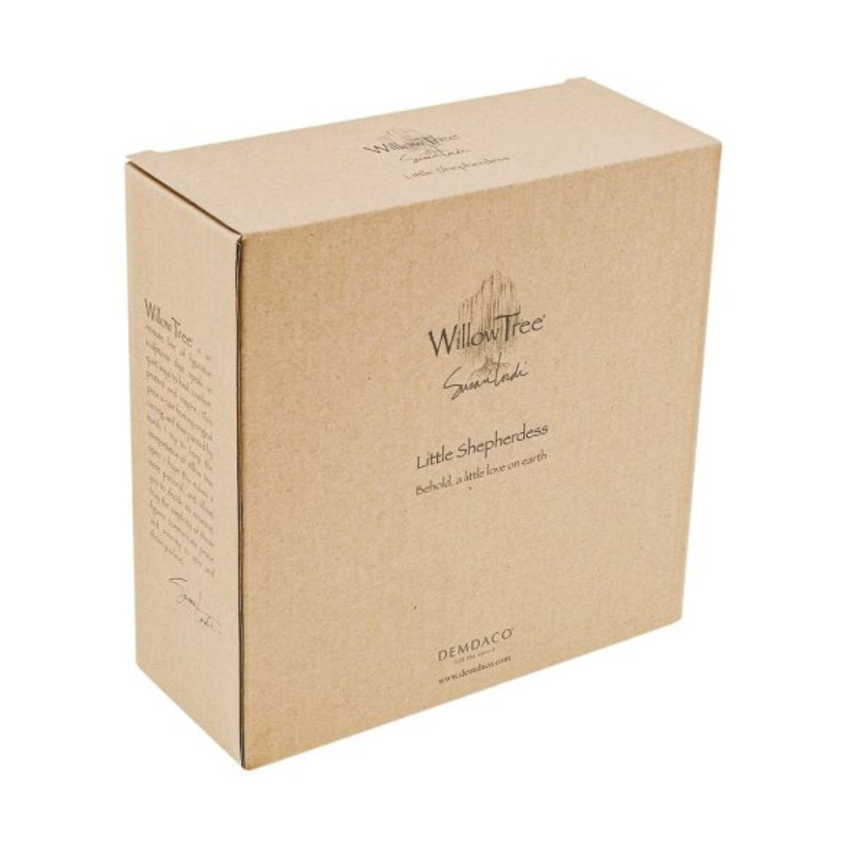 Willow Tree é uma linha íntima de estatuetas criada pela artista Susan Lordi representativas de: amor, proximidade, cura, coragem, esperança, família entre outras emoções que encontramos na vida. Envolvida numa caixa com a mensagem: 'Eis um pouco de amor na terra'.