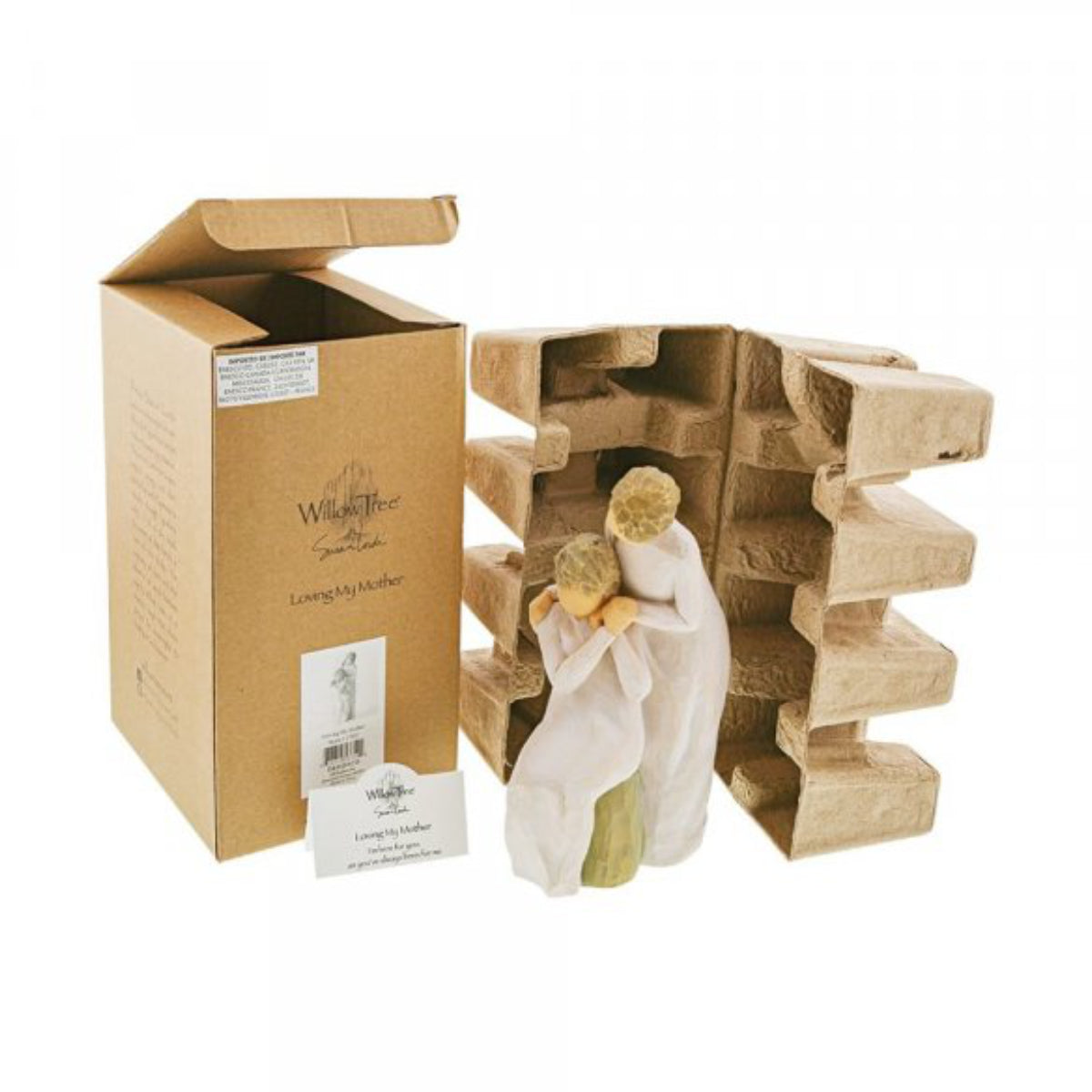 Willow Tree é uma linha íntima de estatuetas criada pela artista Susan Lordi representativas de: amor, proximidade, cura, coragem, esperança, família entre outras emoções que encontramos na vida. Envolvida numa caixa com a mensagem: 'Estou aqui para ti, como tu sempre estiveste para mim'.