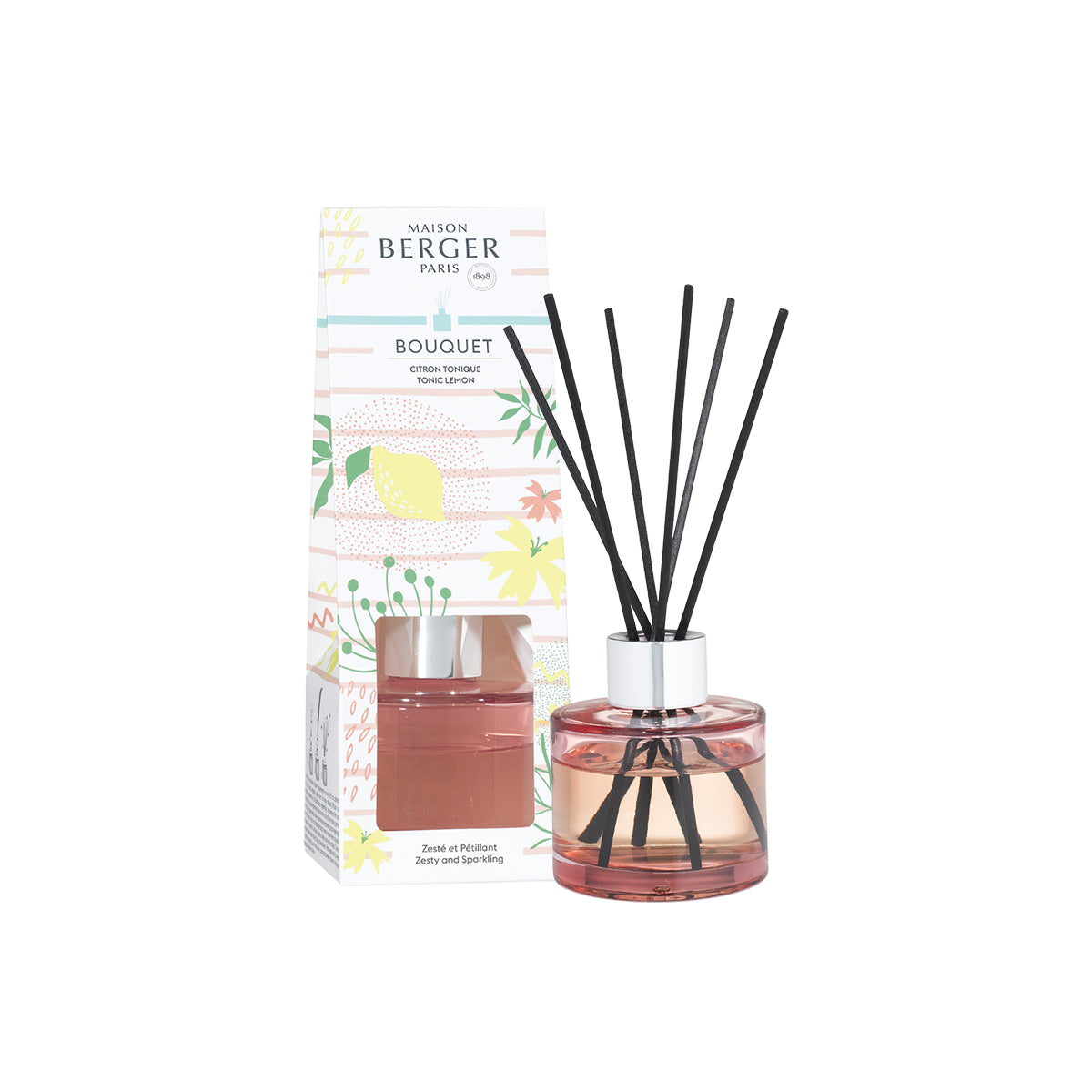 Mini Mikado Riviera Rosa 80ml Maison Berger