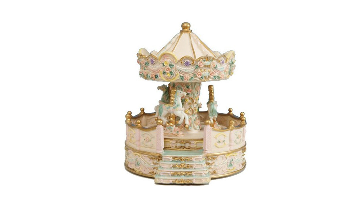 Caixa de Música Carrossel Escadas Musicboxworld