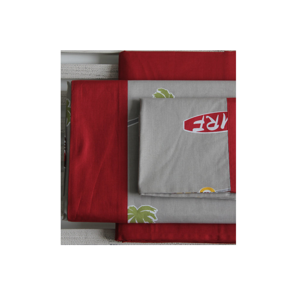 Surf Red Single Bed Set