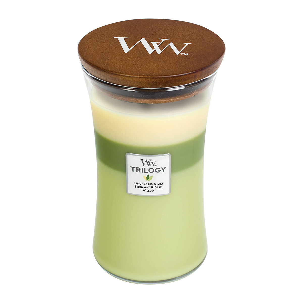 Jarro Vela Grande com a fragrância Garden Oasis Trilogy da marca Woodwick