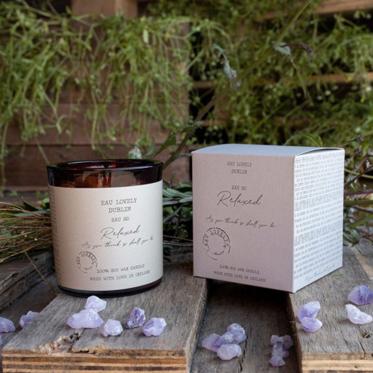 Vela Relaxed com Ametista Eau Lovely