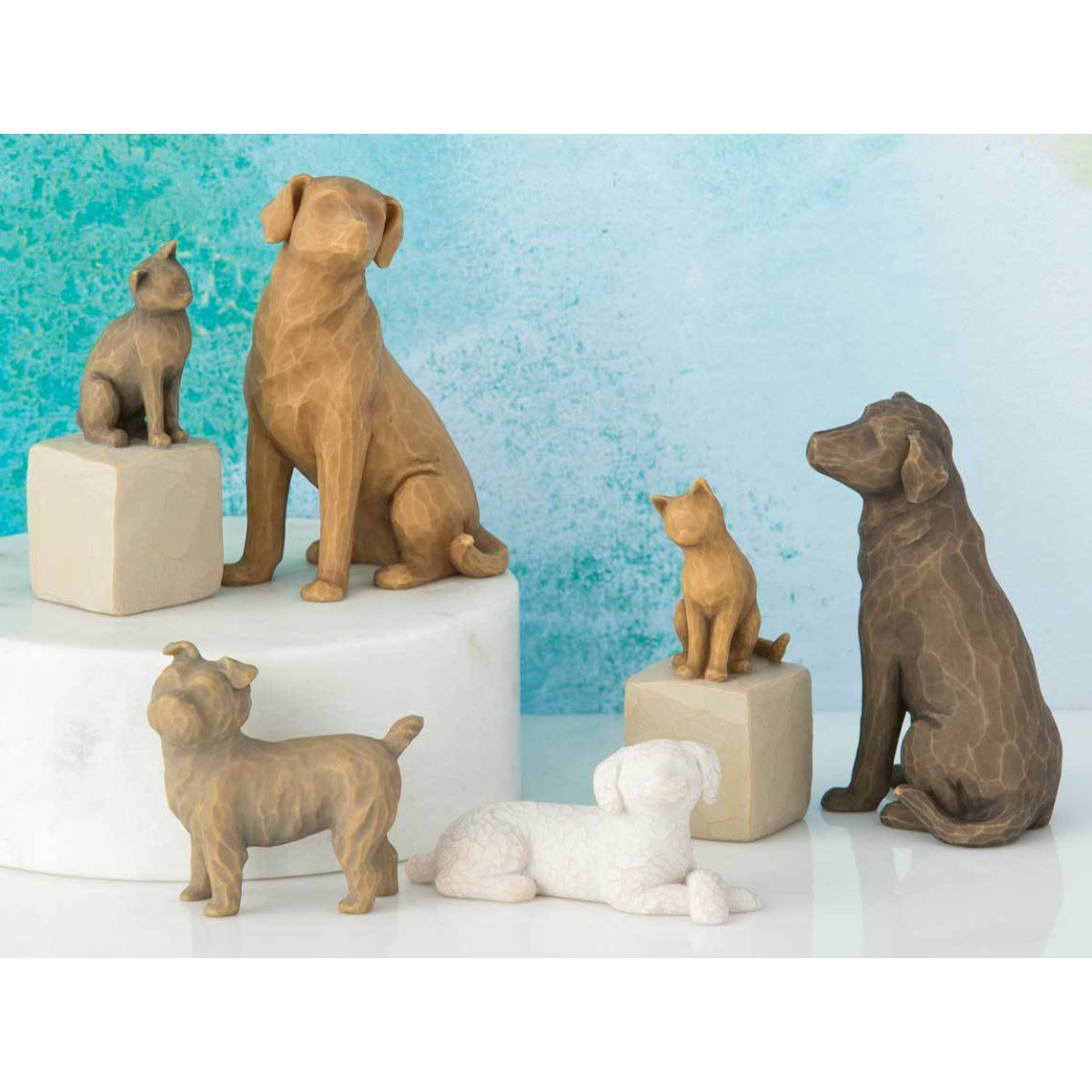 Love My Dog figurine - Dark Willow Tree
