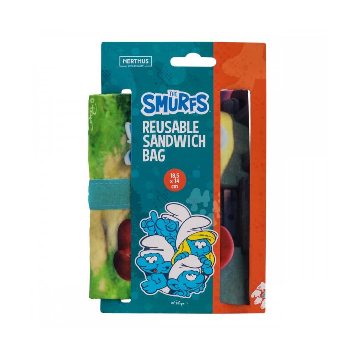 Saco Porta Sandwich Smurfs