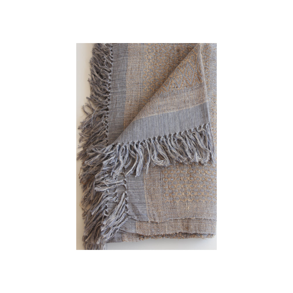 Gray Linen Blanket