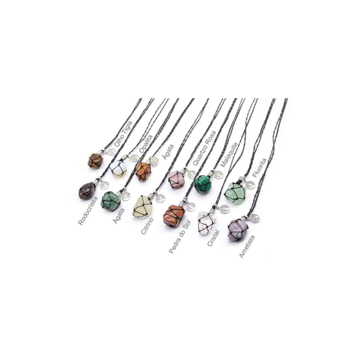 Colar com Pedra/Mineral