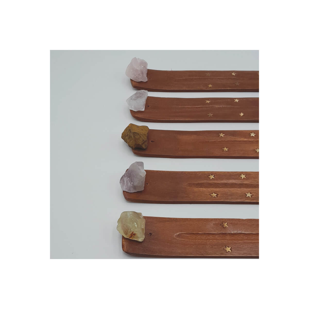 Porta Incenso com Pedra Bruta