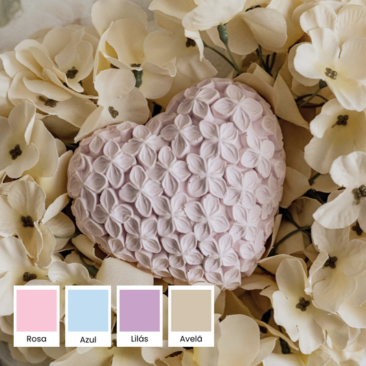 Gesso Perfumado Coração Flores