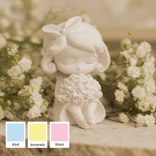 Gesso Perfumado Boneca com Flores