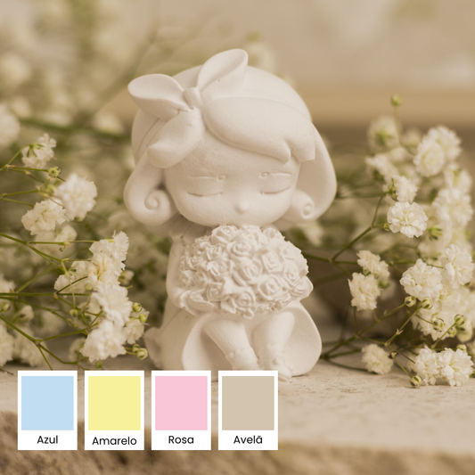 Gesso Perfumado Boneca com Flores