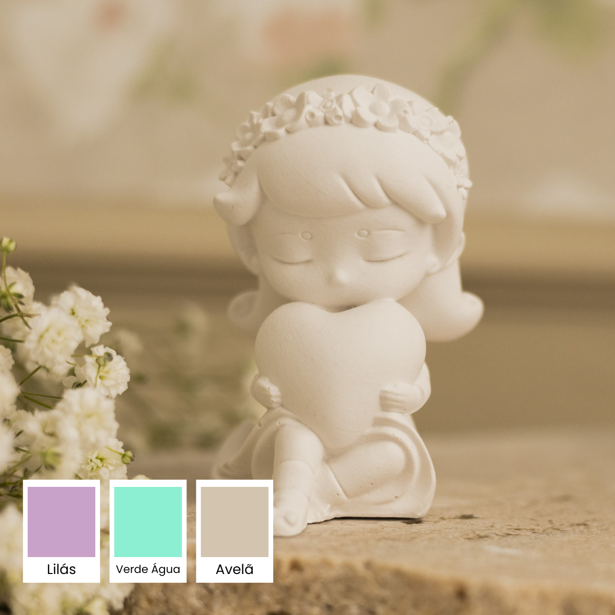 Gesso Perfumado Boneca com Coração