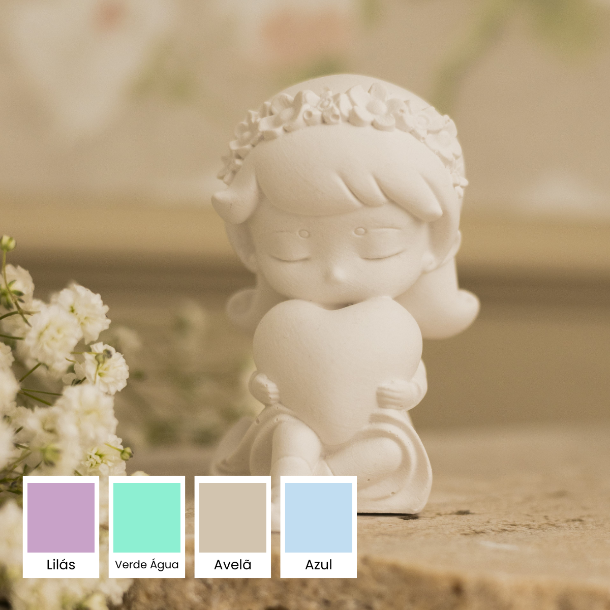 Gesso Perfumado Boneca com Coração
