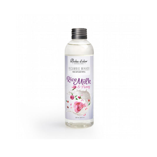 Recarga Mikado Rice Milk & Peony c/Varetas de Vime Boles d'olor