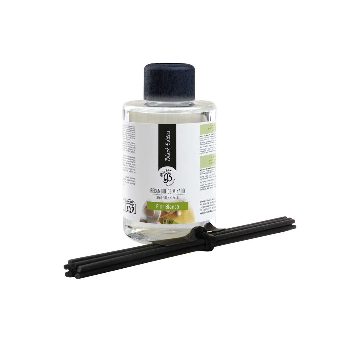 Recarga Mikado Black Edition Flor Branca 300ml Boles d'olor
